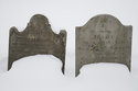 Two Historic Headstones In The Snow