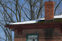 Top Corner Of House And Chimney