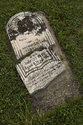 Cracked Tombstone In The Vansickle Cemetery