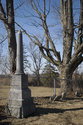 Tombstone Along Fence