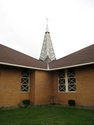 St John the Baptist RC Church spire and roof detail