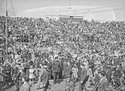 The stands at Civic Stadium in 1945