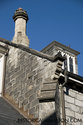 Back Wall And Stone Chimney
