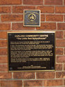 Carluke Community Centre plaque