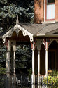 Closeup Of Detailed Porch And Entrance