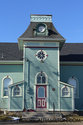 School Tower Painted Light Blue