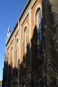 Side Of Church With Orange And Yellow Brick
