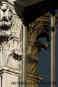 Column Reflection In Building Window