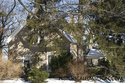 Side Of The Hyslop House Through The Trees