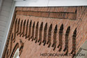 Diagonal Brickwork On The Front Of The Church