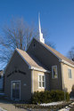 Front Of The Historic Church In Orkney Ontario